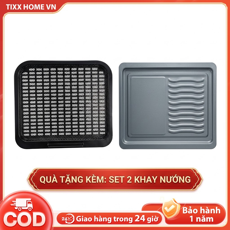 Tixx Nồi chiên không dầu 1350W Dung tích lớn 16L Màn hình cảm ứng LED