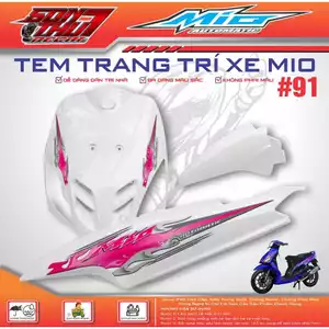 TEM XE MIO SPORT #91 (CHẤT LIỆU CAO CẤP - SIÊU NÉT - SIÊU ĐẸP - SIÊU CUTE)