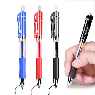 Bút Gel Bấm 0.5mm Đen/Đỏ/Xanh, Viết Mượt Không Nhòe, Mực Không Phai, Dùng Cho Học Sinh & Văn Phòng