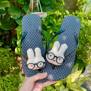 [ĐẾ BỆT 1CM-GẮN GẤU] DÉP XỎ NGÓN NỮ DÉP LÊ DÉP LÀO NỮ HỌA TIẾT CHẤM BI BASIC ĐẾ THẤP GẮN GẤU DỄ THƯƠNG ĐI BIỂN DẠO PHỐ
