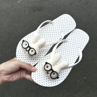 [ĐẾ BỆT 1CM-GẮN GẤU] DÉP XỎ NGÓN NỮ DÉP LÊ DÉP LÀO NỮ HỌA TIẾT CHẤM BI BASIC ĐẾ THẤP GẮN GẤU DỄ THƯƠNG ĐI BIỂN DẠO PHỐ