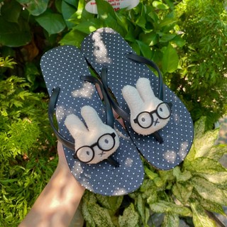 [ĐẾ BỆT 1CM-GẮN GẤU] DÉP XỎ NGÓN NỮ DÉP LÊ DÉP LÀO NỮ HỌA TIẾT CHẤM BI BASIC ĐẾ THẤP GẮN GẤU DỄ THƯƠNG ĐI BIỂN DẠO PHỐ
