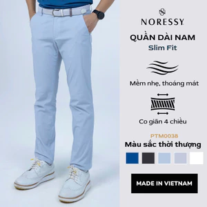 Quần Dài Nam NORESSY GOLF, Cạp Điều Chỉnh Linh Hoạt, Form Slimfit Co Giãn Nhẹ, Chống Tia UV - PTM0038