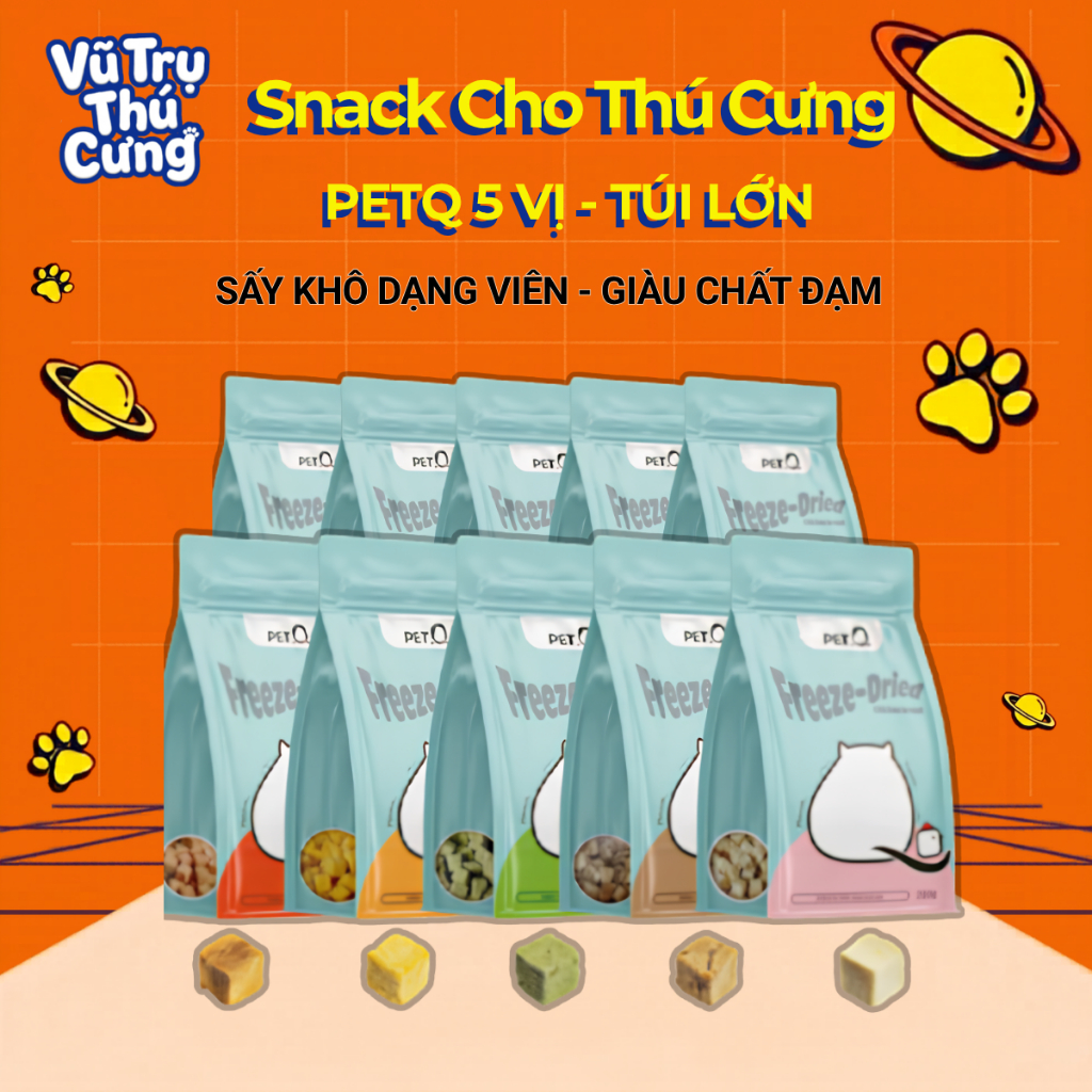 Ức Gà Viên Sấy Khô Cho Chó Mèo PetQ