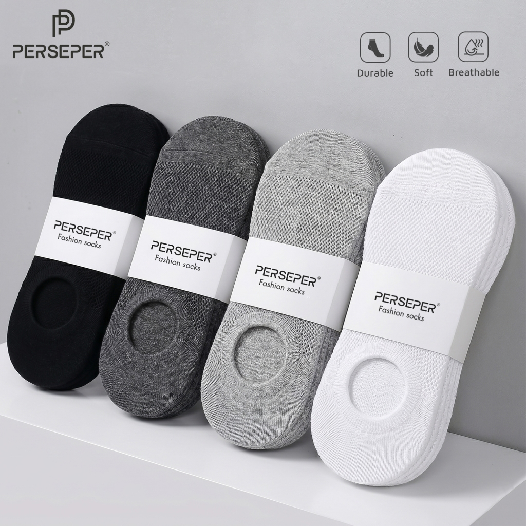 Tất vớ cổ ngắn co giãn 4 chiều thông thoáng, vớ cổ ngắn nam nữ chất liệu Cotton - Ekiu Shop