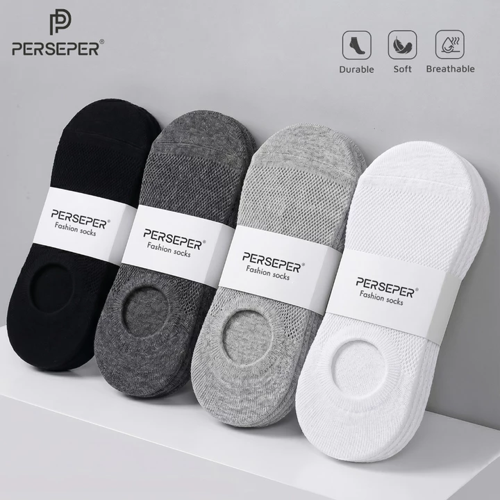 Tất cổ ngắn nam công sở chất liệu vải cotton thoáng khí chống hôi chân - Cherry Shop