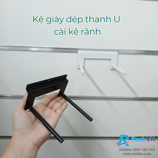 MÓC KỆ TRƯNG BÀY GIÀY THỂ THAO, KỆ GIÀY CHỮ U LOẠI CÀI RÃNH CAO CẤP CHỐNG GỈ SÉT
