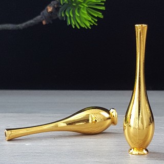 Pháp Khí Tượng Quán Thế Âm，Vật Phẩm Phong Thủy Phật Đường , Cành Liễu Đồng Mạ Vàng, Bền Đẹp, Phù Hợp 30-70cm