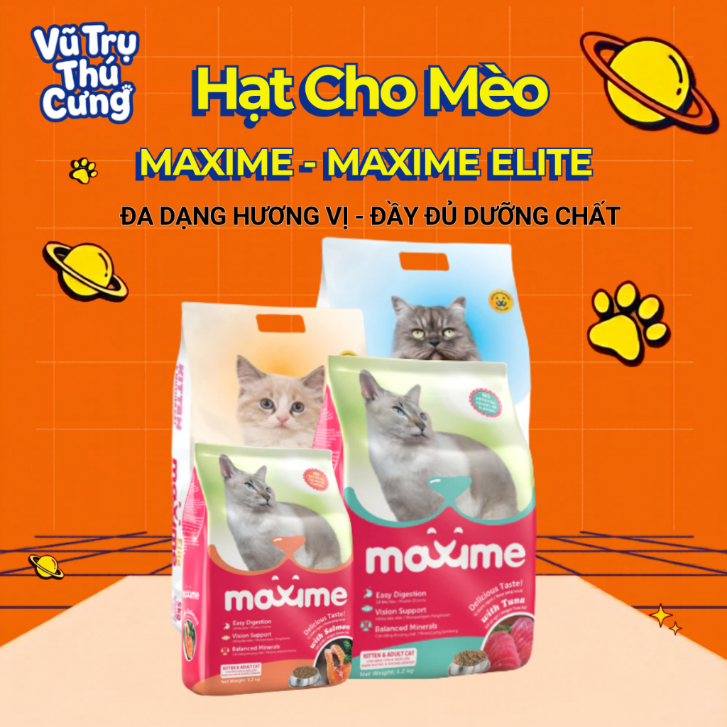 Hạt Cho Mèo Maxime Cao Cấp Hỗ Trợ Tiết Niệu Và Cân Bằng Dinh Dưỡng