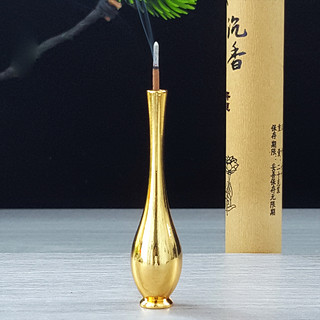 Pháp Khí Tượng Quán Thế Âm，Vật Phẩm Phong Thủy Phật Đường , Cành Liễu Đồng Mạ Vàng, Bền Đẹp, Phù Hợp 30-70cm