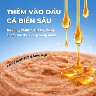 Pate cho chó Faenbei, Pate dạng Mousse sánh mịn, Ngon miệng, Dinh dưỡng cao, Cho mọi độ tuổi, 130g