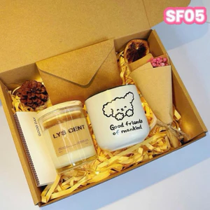 Hộp quà tặng nến thơm handmade+ cốc sứ, quà tặng 8/3, sinh nhật, noel, 20/10, quà tặng kỷ niệm-SF005