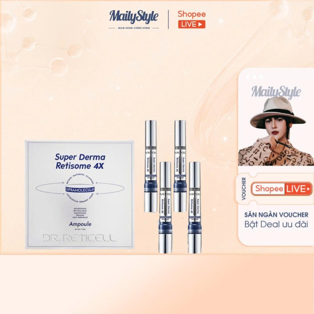 Q28_FULL SET Tinh chất dưỡng da Jas Dr. Retìcell Super Derma Retisome 4X Ampoule