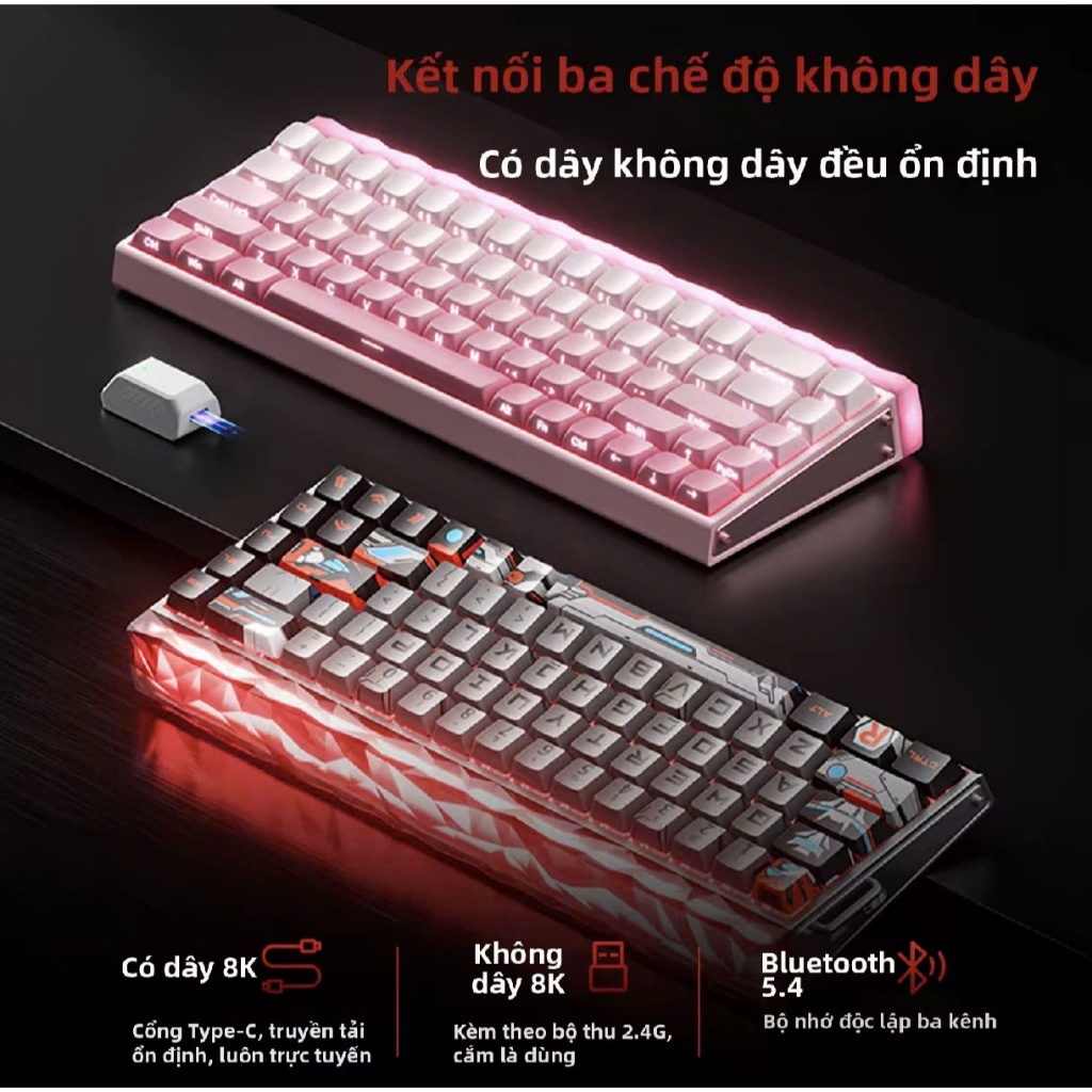 BÀN PHÍM CƠ - Aula Hero 68 Air Gaming Keyboard 3 Mode RGB Hall Effect Magnetic Switch, Rapid Trigger | BigBuy360 - bigbuy360.vn