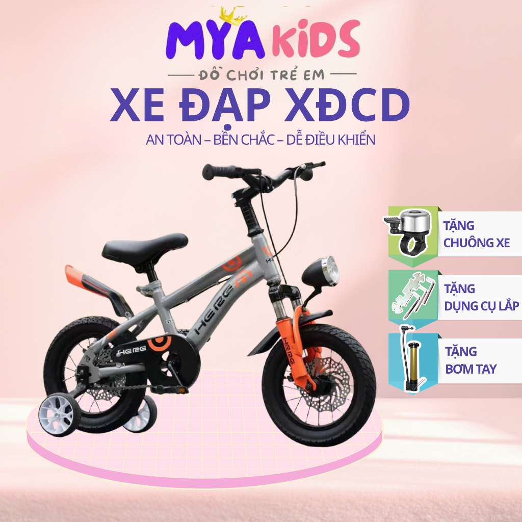 {XĐCD-30+XĐ-90 TẶNG KÈM BƠM TAY} XE Đạp Có Thể Gập Lại Đủ Size 12-16 inh,Xe Đạp Có Phanh Kép An Toàn