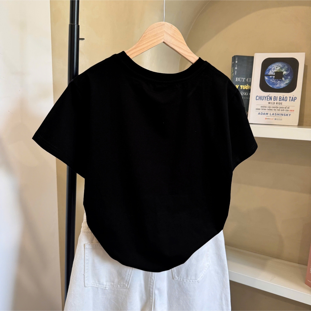 Áo Thun Mirage Đen Hoa Cam Local Brand Chất 100% Cotton Mềm Mịn Thoáng Mát.