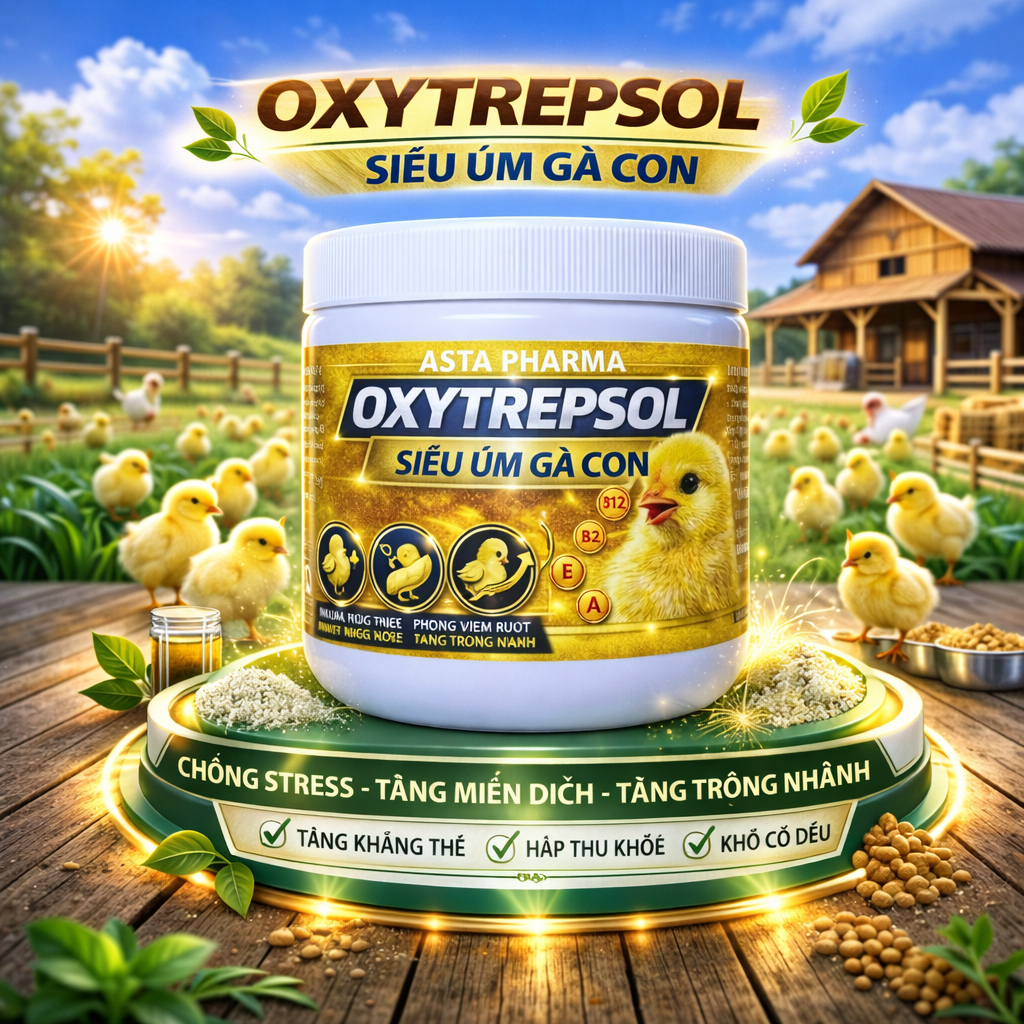 Siêu Úm Gà Con B12 Pro Phòng Tụ huyết trùng ,khò khè ,sưng mắt phù đầu ,cảm cúm ,phân xanh trắng (hủ 100g)