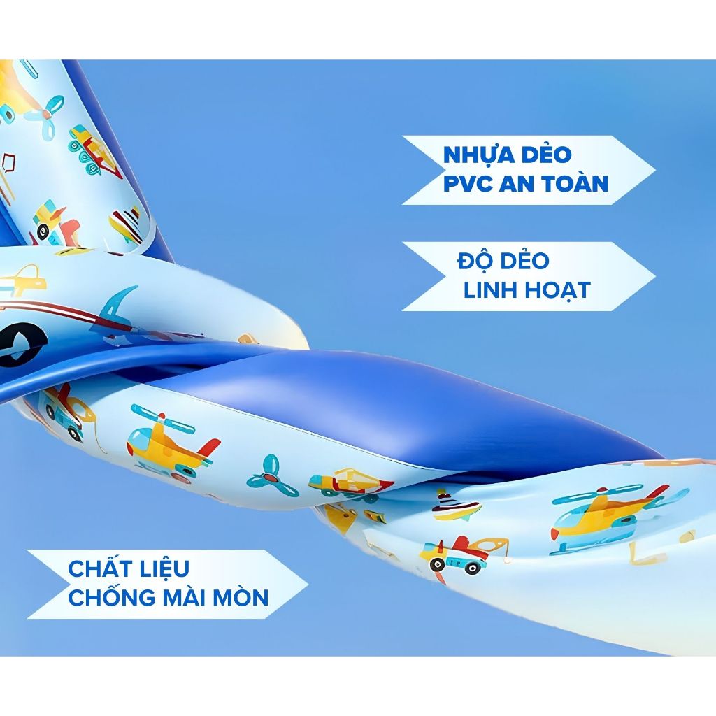 Bể Bơi Phao 1M5 Cho Bé, Hồ Bơi 2 Tầng, 3 Tầng Đáy Đôi Đủ Các Kích Cỡ