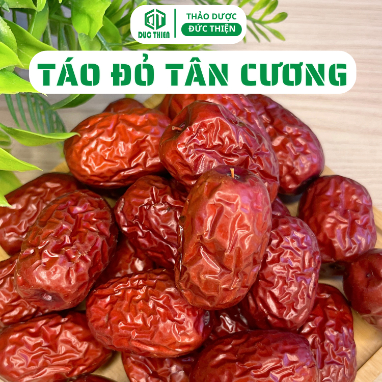 200g, 500g Táo Đỏ (Táo Tàu) Loại 1 Đức Thiện (Khô, Sạch, Thơm) - Làm Trà Hoa, Hỗ Trợ Tim Mạch