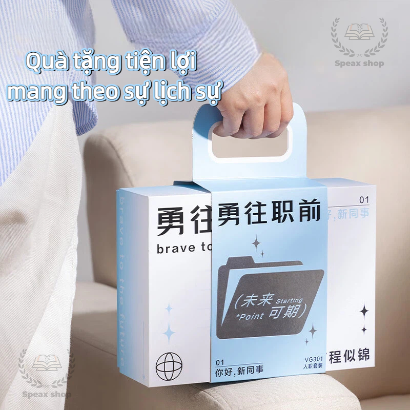 Quà tặng nhân viên mới Deli – Set văn phòng cao cấp, phụ kiện làm việc đẹp, tặng công ty hay bạn bè đều sang