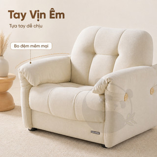 Ghế sofa mini cho bé màu trắng, ghế ngồi trẻ em êm ái đọc sách phòng ngủ nhỏ gọn hiện đại đẹp