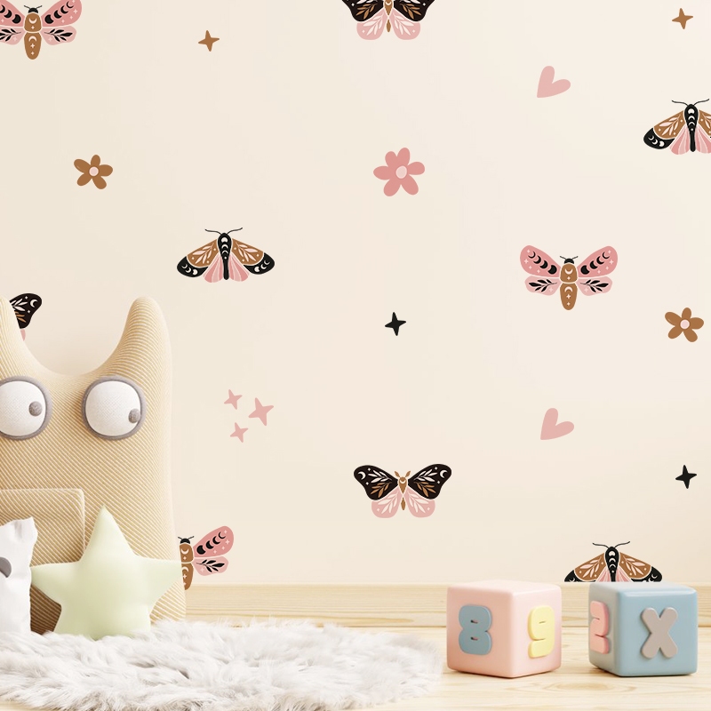 Sticker Decal Dán Tường Mẫu Bướm 2 Có Keo Sẵn - Trang Trí Cửa Kính - Decor Quán Cafe - Phòng Ngủ
