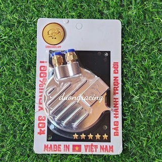 Nắp cam CNC 3D có ống thông hơi gắn Wave / Dream (có đầu cos) nắp lớn