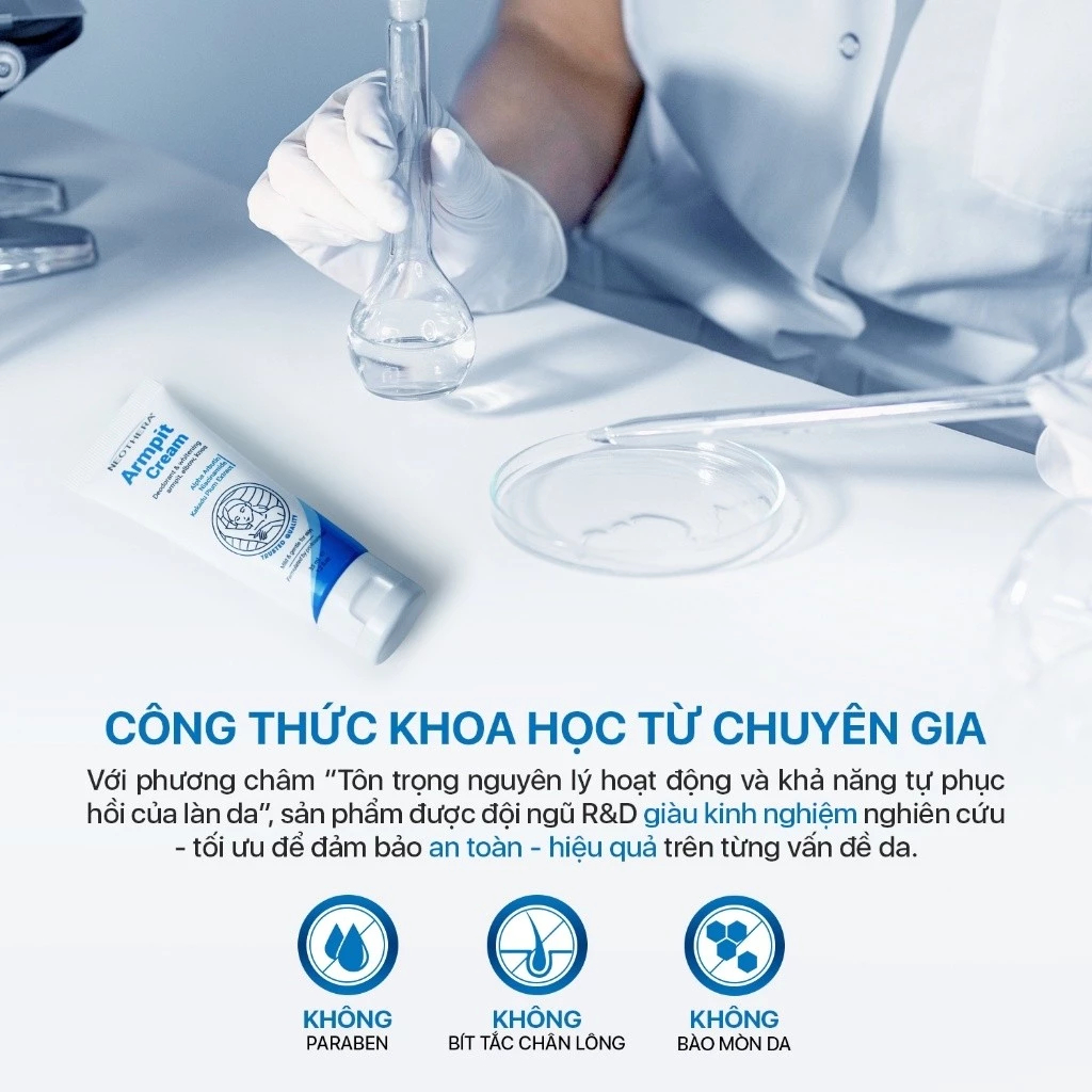 Kem dưỡng trắng nách khử mùi Armpit Cream - Làm sáng da, giảm thâm, kiểm soát mồ hôi 35ml