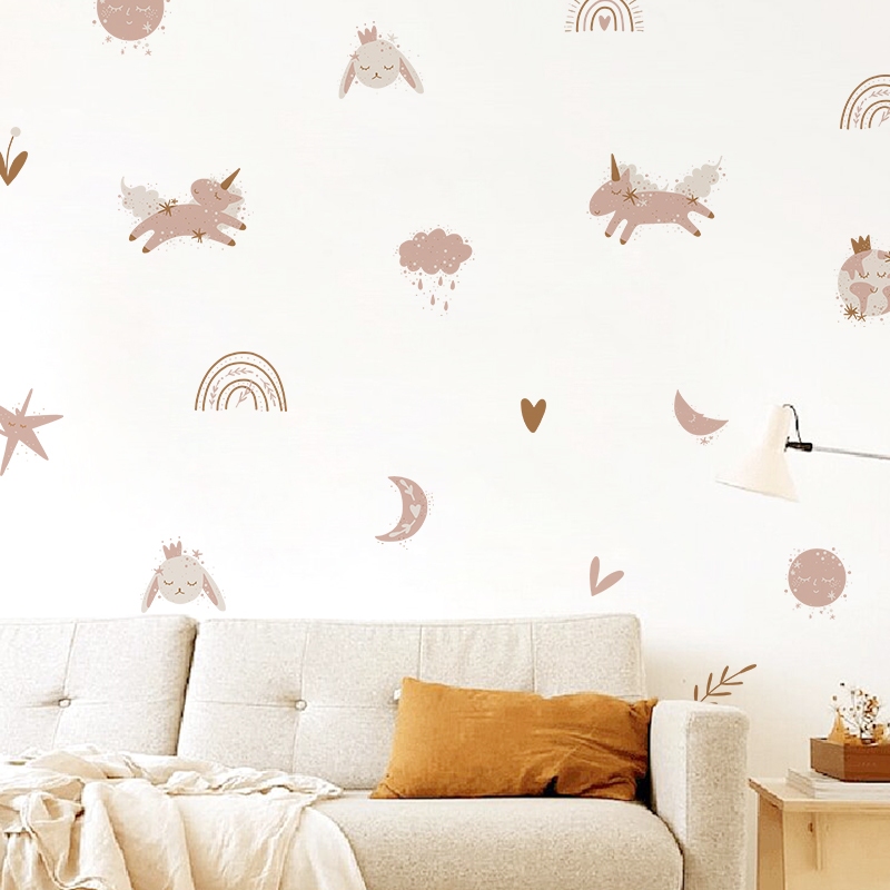 Sticker Decal Dán Tường Mẫu Động Vật 13 Có Keo Sẵn - Trang Trí Cửa Kính - Decor Phòng Ngủ