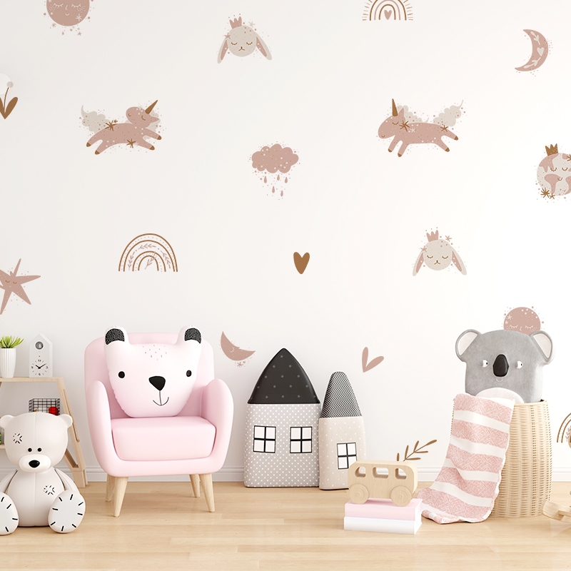 Sticker Decal Dán Tường Mẫu Động Vật 13 Có Keo Sẵn - Trang Trí Cửa Kính - Decor Phòng Ngủ