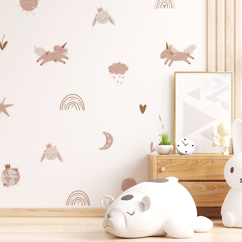 Sticker Decal Dán Tường Mẫu Động Vật 13 Có Keo Sẵn - Trang Trí Cửa Kính - Decor Phòng Ngủ