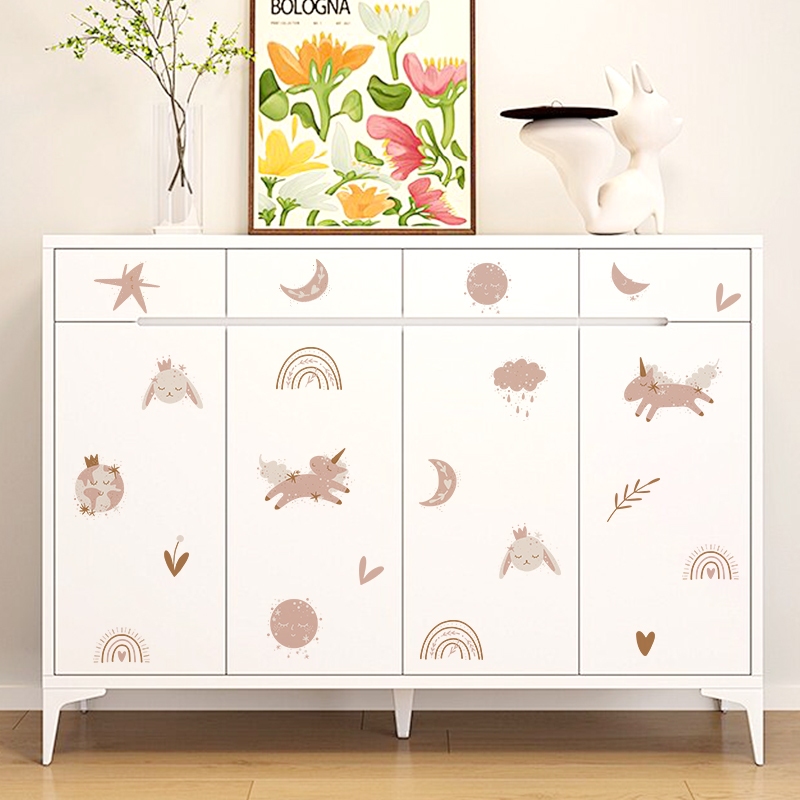 Sticker Decal Dán Tường Mẫu Động Vật 13 Có Keo Sẵn - Trang Trí Cửa Kính - Decor Phòng Ngủ