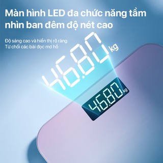 OOKAS Cân Điện Tử Cân Sức Khỏe Kính Cường Gia Đình Trọng Lượng Tối Đa 150Kg