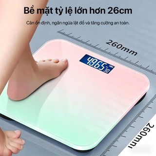 OOKAS Cân Điện Tử Cân Sức Khỏe Kính Cường Gia Đình Trọng Lượng Tối Đa 150Kg