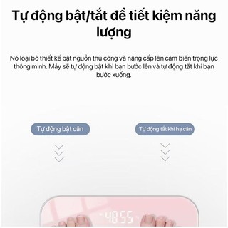 OOKAS Cân Điện Tử Cân Sức Khỏe Kính Cường Gia Đình Trọng Lượng Tối Đa 150Kg