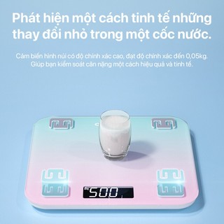 OOKAS Cân Điện Tử Cân Sức Khỏe Kính Cường Gia Đình Trọng Lượng Tối Đa 150Kg