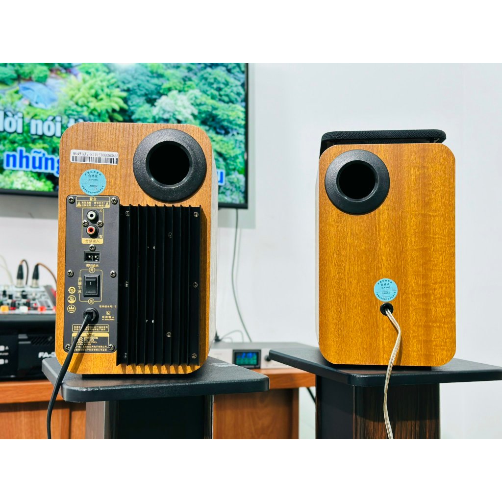 Loa Máy Tính , Loa Vi Tính Loahao 8219  màu Gỗ sang trọng Nhỏ Gọn Bass Cực Hay