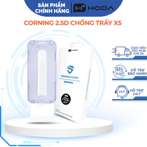 Cường Lực 2.5D Trong Suốt Chống Trầy HODA AGbC by Corning Chính Hãng cho iP 17/16/15/14 Series