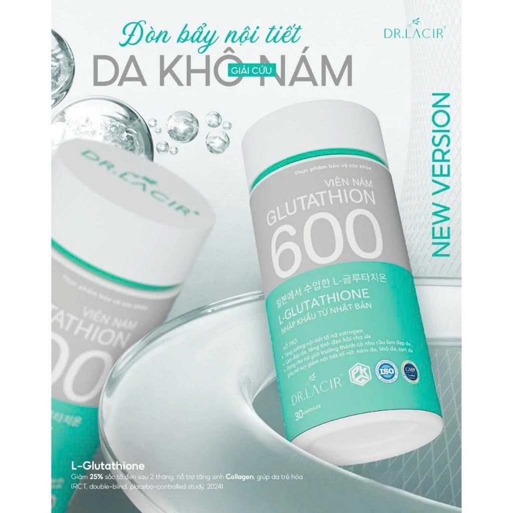 Viên Uống Gluthathione Dưỡng Trắng Dr.lacir Hỗ Trợ Trắng Da Từ Bên Trong