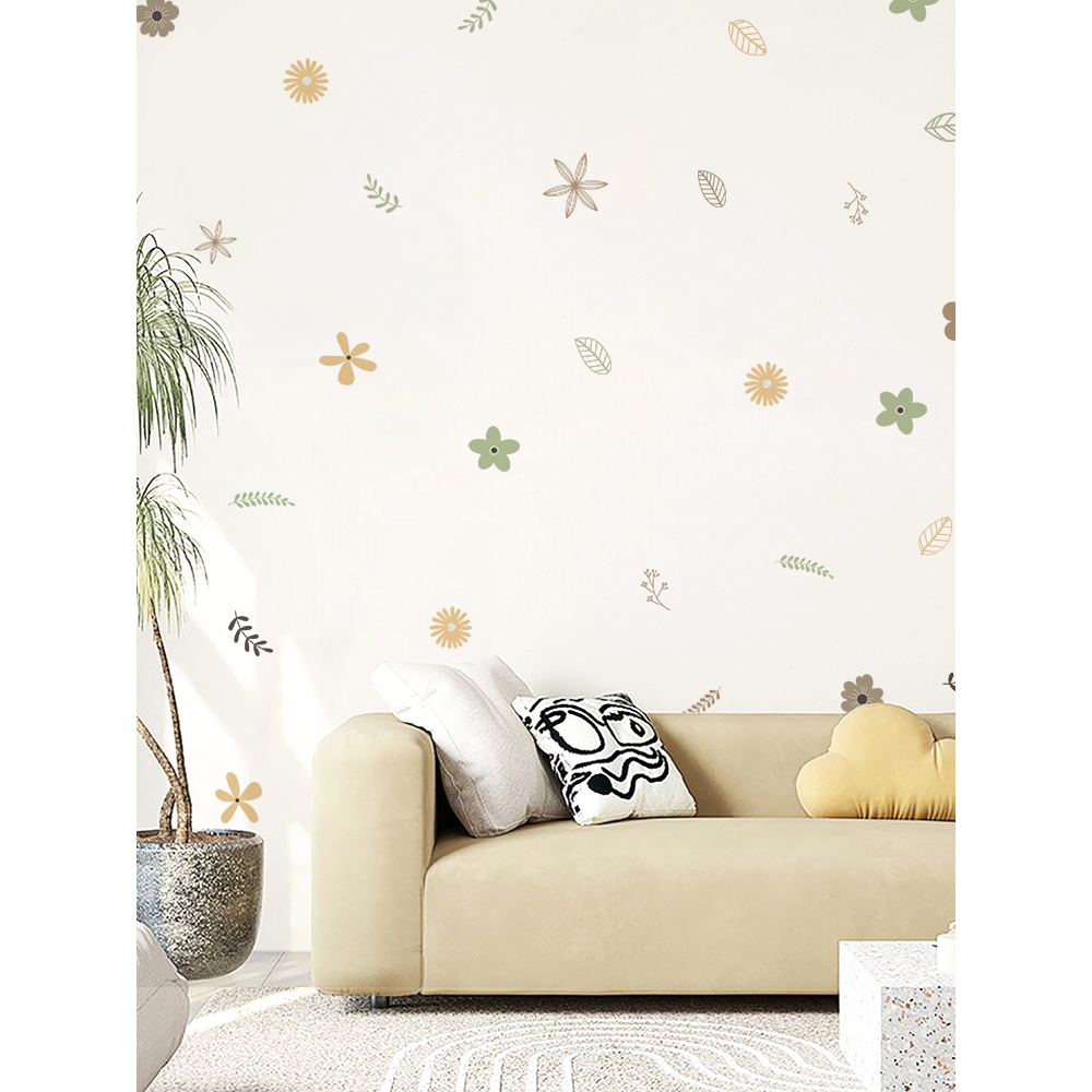 Sticker Decal Dán Tường Mẫu Hoa Nhí 26 Có Keo Sẵn - Trang Trí Cửa Kính - Decor Quán Cafe - Phòng Ngủ
