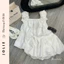 Set Đồ Jolie Áo Hai Dây Quai Bèo Phối Chân Váy Bí Chấm Bi Xinh Xắn