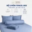 Bộ ga gối 4 món lụa Tencel 80s Lasante cao cấp trơn màu, đa dạng màu sắc, kích thước 1m6, 1m8, 2m
