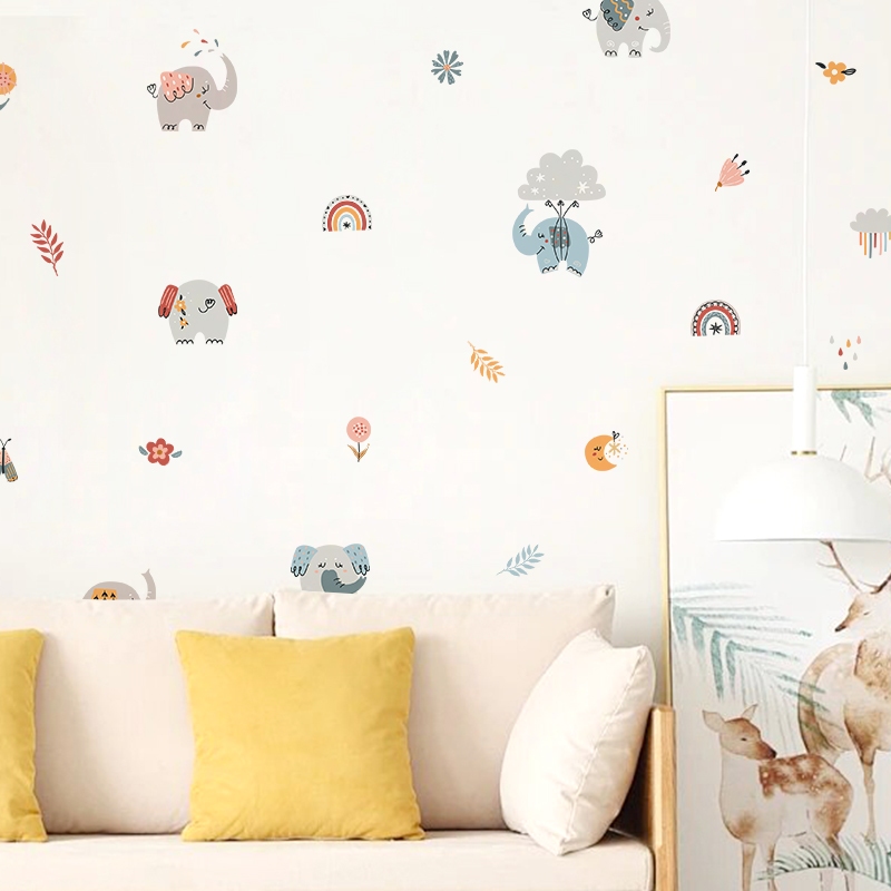Sticker Decal Dán Tường Mẫu Boho 8 Có Keo Sẵn - Trang Trí Cửa Kính - Decor Quán Cafe - Phòng Ngủ