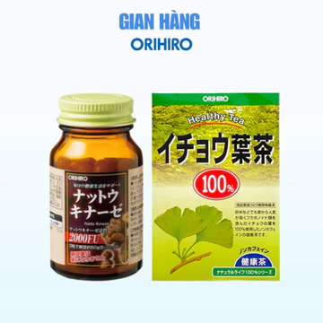 Combo Natto 2000 và Ginkgo hỗ trợ bổ não, phòng ngừa tai biến (Natto 2000 + Trà Ginkgo)