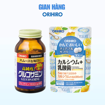 Combo Glucosamine và Canxi hỗ trợ xương khớp hiệu quả (Glucosamine 360 Viên + Canxi túi)