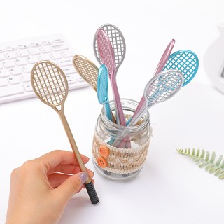 Bút bi tạo hình vợt cầu lông, 0.5mm, không lem mực, phù hợp học tập