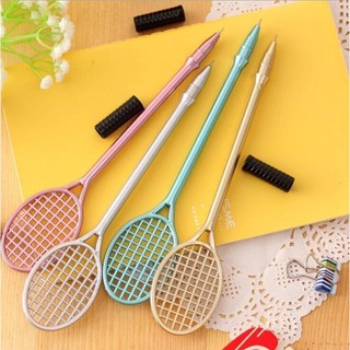 Bút bi tạo hình vợt cầu lông, 0.5mm, không lem mực, phù hợp học tập