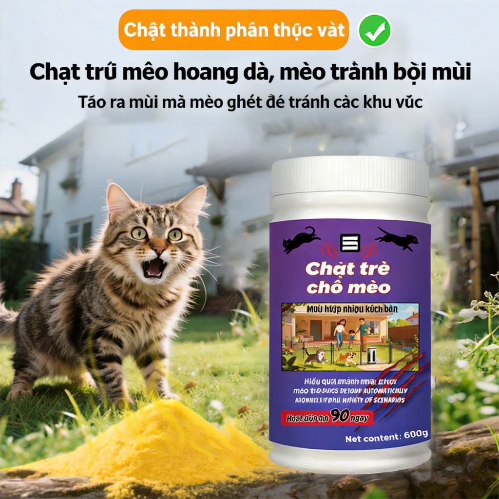 🐱Rắc 1 lần, mèo tự động tránh xa🚫đuổi mèo đuổi chó thuốc đuổi mèo đuổi chó mèo phóng uế