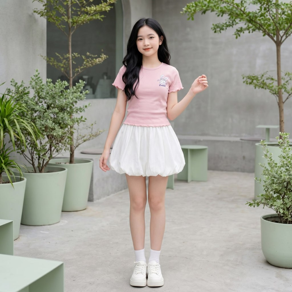 Quần váy gió dáng bí cho bé gái size đại BEESHOP H26066