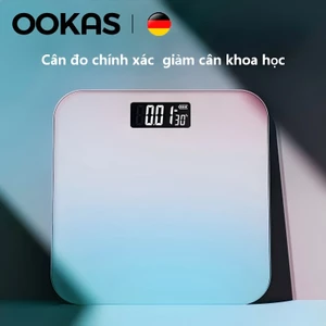 OOKAS Cân Điện Tử Cân Sức Khỏe Kính Cường Gia Đình Trọng Lượng Tối Đa 150Kg